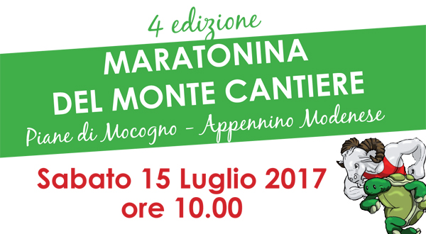 4° Maratonina del Monte Cantiere, 15 luglio 2017