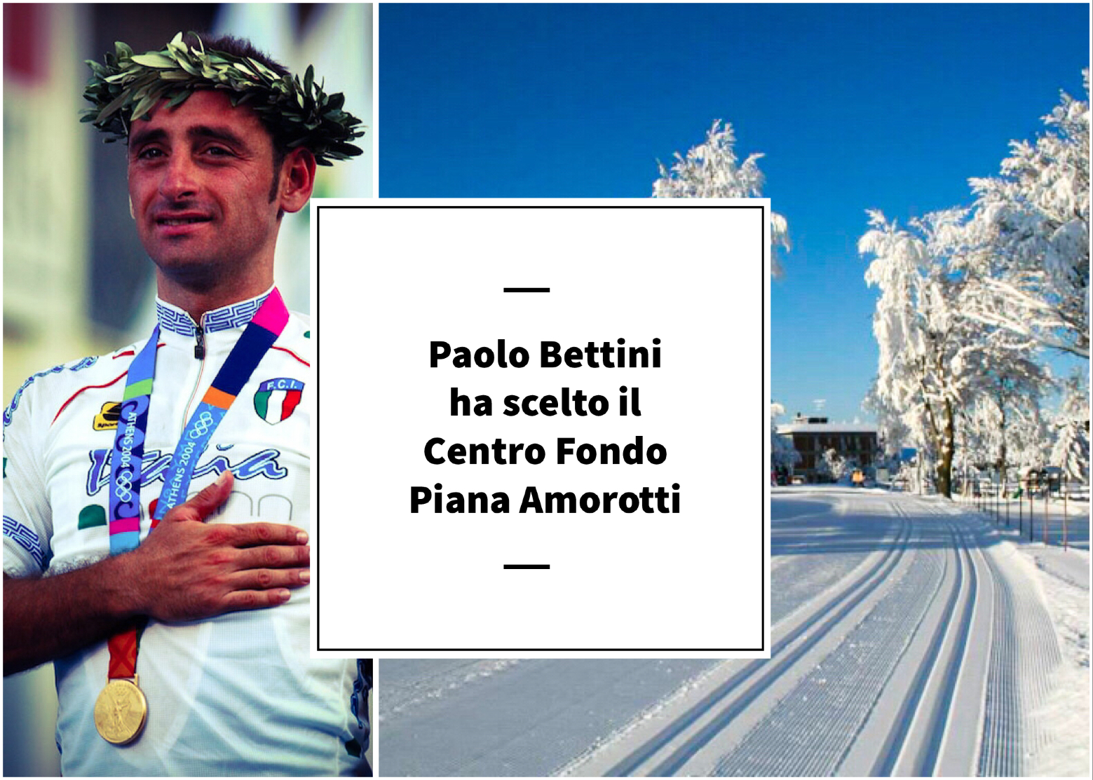Paolo Bettini domenica 3/12 ospite del Centro Fondo Piana Amorotti