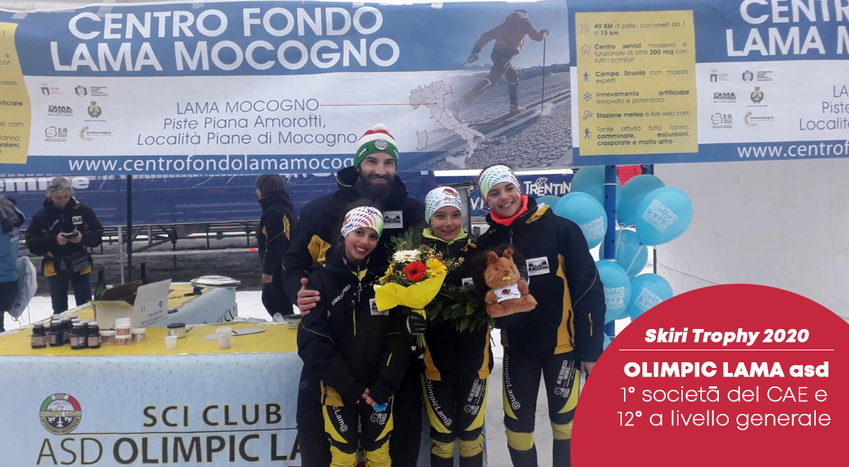 37° Skiri Trophy: Olimpic Lama si classifica 1° tra le società del CAE. Nicole Falanelli 1° classificata U10 F.
