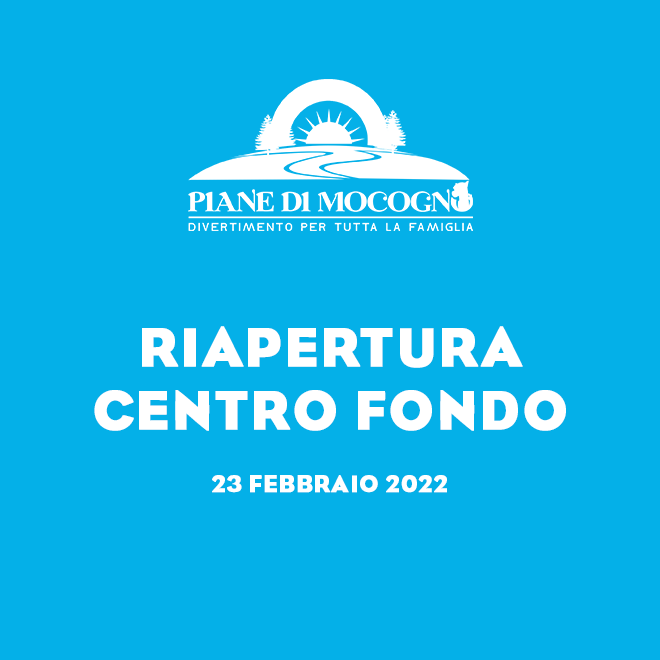 RIAPERTURA CENTRO FONDO con 2 km di piste - 23.02.22