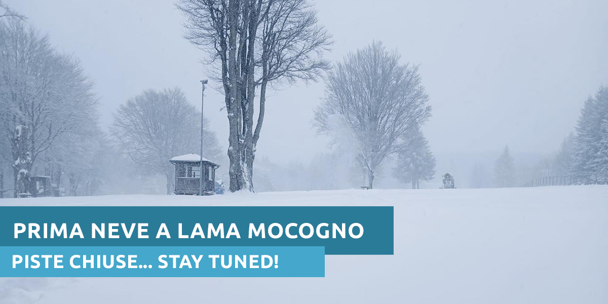 È arrivata la neve! Piste chiuse, possibile apertura a breve
