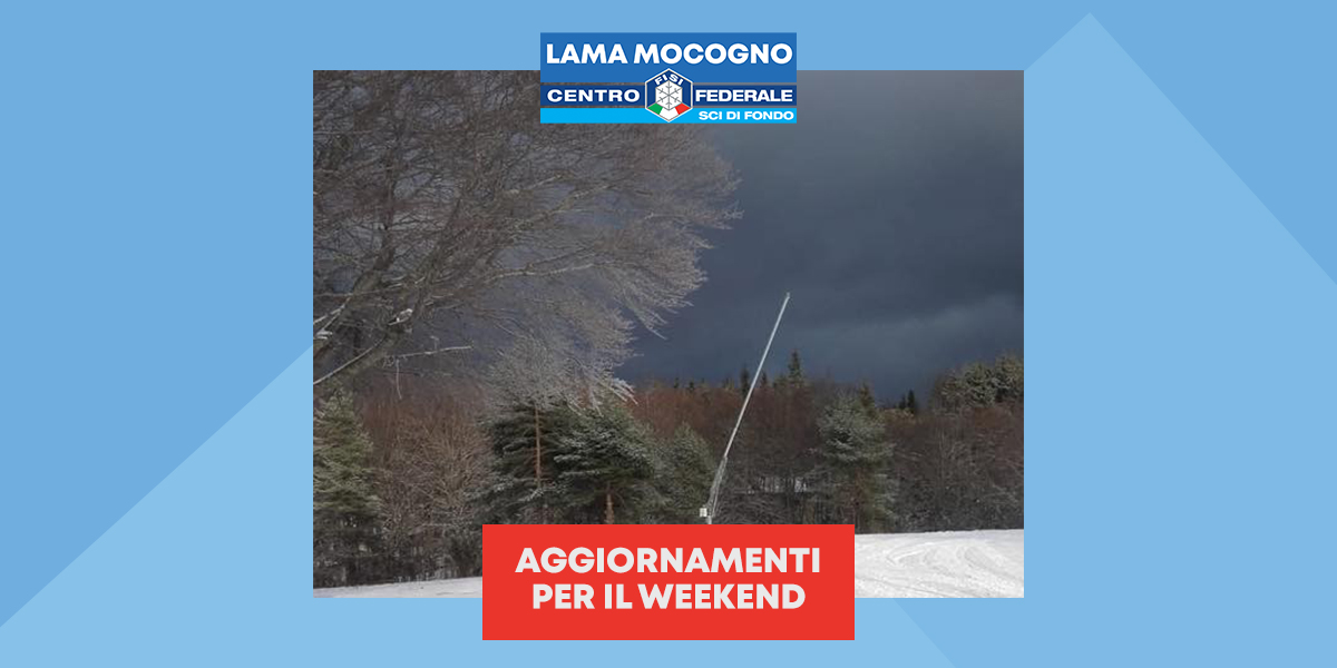 Aggiornamenti per il weekend